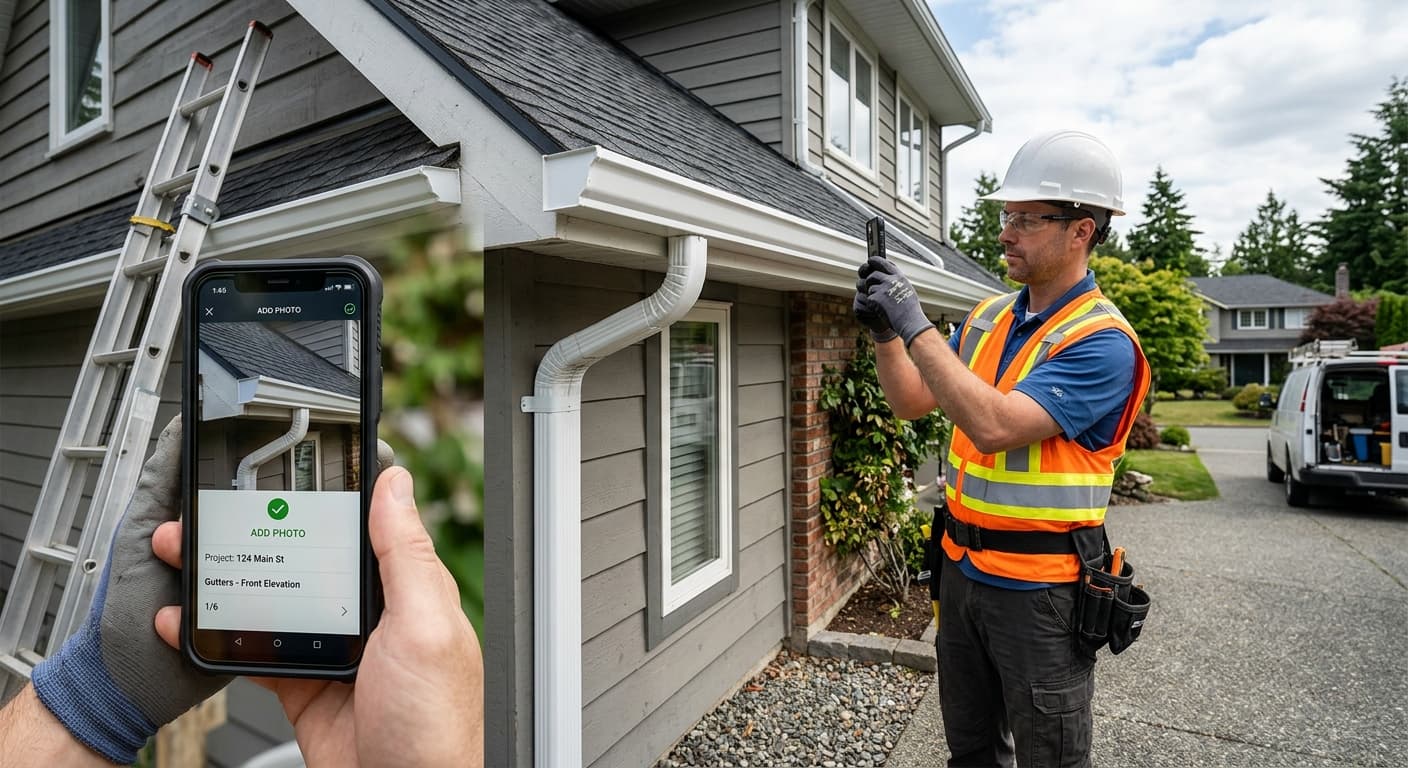 Why Gutter Installation Contractors Need Photo Capture and Job Site Documentation to Grow — Contractor CRM Software Blog